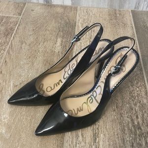 Sam Edelman Patent Black Heels